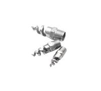 SRTYDCUR BSP 304Stainless Steel Nozzle 1/4 "3/8" 1/2 "3/4" 1 ", Spiral Cone Atomizing Dust Removal for Garden and Lawn Irrigation(3/8")