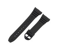 SRTYDCUR Compatible With Casio 3239 W-96H-1A 2A 9A Electronic Watch Dedicated Strap Black Men's Sport Waterproof Silicone Bracelet