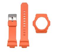 SRTYDCUR Compatible With Casio G-SHOCK GA-150 GA-300 GA-310 GLX-150 Watch Strap Case Special Resin Rubber Band Bracelet Protective Shell Accessories(Orange)