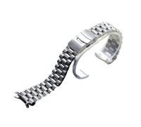 SRTYDCUR Compatible With Seiko Solid Stainless Steel Band 20mm 22mm Men's Sports for Strap Srpd Skx007/Skx009 SRPD63K1 For Curved End Bracelet(A,22mm)