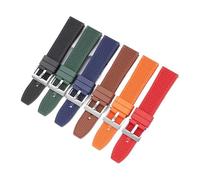 SRTYDCUR Grade Fluoro Rubber Strap 20mm 22mm FKM Diving Quick Release Watch Band Bracelet Compatible With Omega Compatible With MoonSwatch Compatible With Seamaster 300(Black black clasp,20mm)