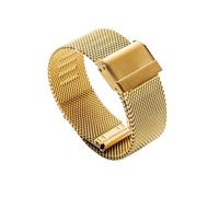 SRTYDCUR Milanese Loop Strap 18mm 20mm 22mm Universal Quick Release Stainless Steel Metal Wrist Bracelet Smart Watch Band For Men Women(Gold,18mm)
