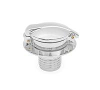 SRTYDCUR Motorcycle Cafe Racer Accessories Fuel Cap Aluminum Compatible With BMW R45 R65 R75 R90 100R R100(SilverGloss)