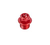SRTYDCUR Motorcycle Magnetic Oil Drain Plug M14X1.25mm Compatible With Suzuki GSXS GSXR 600 750 1000 V Strom 250 Bandit 1200 1250 S GSR GSX GSF 400(Red)