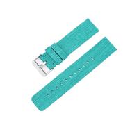 SRTYDCUR Nylon Strap Compatible With Samsung Galaxy Watch 6 5 4 Classic 40 44mm Weave Canvas Smart Band Bracelet Compatible With Huawei GT(Green,20mm)