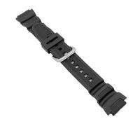 SRTYDCUR PU Rubber Watch Band Compatible With Casio AE-1000W AE-1200WH AQ-S810W SGW-400H SGW-300H W217H W800H Strap G-Shock Bracelet(Silver Buckle)