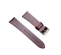 SRTYDCUR Quick Release Vintage Retro Leather Watchband 18mm 19mm 20mm 21mm 22mm 24mm Soft Oil Wax Bracelet For Seiko Calfskin Watch Strap(Red,19mm)