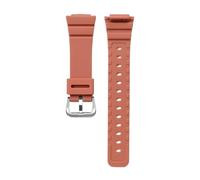 SRTYDCUR Resin Watch Strap Compatible With Casio Gshock GMA-S2100 BA-3A/2A2/4A/7A/1A/SK-1 GA-2100/2110A Sport Wristband Quick Release TPU Watchband(Red-silver clasp)