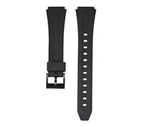 SRTYDCUR Rubber Strap Compatible With Casio F-201W F-201WA DB-36 WS-300 Men Sport Waterproof Black Resin Replace Bracelet Watch Band 18mm