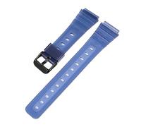 SRTYDCUR Rubber Strap Compatible With Casio F91W F-84 F-105 108 A158 A168 AE1200 AE1300 Men Women Universal Transparent Tpu Replace Watch Band 18mm(Royal blue black)