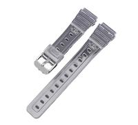 SRTYDCUR Rubber Strap Compatible With Casio F91W F-84 F-105 108 A158 A168 AE1200 AE1300 Men Women Universal Transparent Tpu Replace Watch Band 18mm(Transparent silver)