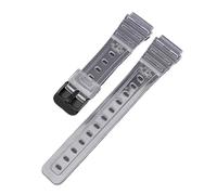 SRTYDCUR Rubber Strap Compatible With Casio F91W F-84 F-105 108 A158 A168 AE1200 AE1300 Men Women Universal Transparent Tpu Replace Watch Band 18mm(Transparent black)