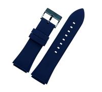 SRTYDCUR Silicone Strap Blue Stainless Steel Buckle Waterproof Men Replacement Bracelet Watch Band Compatible With Guess W0247G3 W0040G3 W0040G7(Blue)