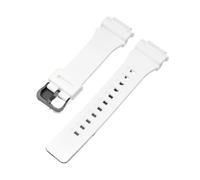 SRTYDCUR Silicone Strap Compatible With Casio Compatible With G-Shock AQ-S810W S800W AE-1200 AEQ-110 MCW-200H W-216H Men Resin Rubber Sport Watch Band Bracelet(White02)