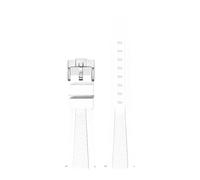 SRTYDCUR Silicone Watch Strap Universal Watchband Replacement Wristwatch Band Compatible With Rolex SEIKO Compatible With Omega Man's Women's 20MM 22MM(White-silver clasp,20mm)