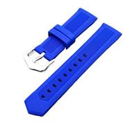 SRTYDCUR Soft Silicone Watchband 12mm 14mm 16mm 18mm 20mm 22mm 24mm 26mm 28mm Universal Rubber Wristband Bracelet Band Strap Accessories(Blue,28mm)