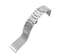 SRTYDCUR Stainless Steel Mesh Belt Compatible With Citizen Eco-Drive Air Eagle Jy8078 Second Generation Blue Angel Watch Strap 22mm(22mm)