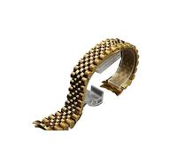 SRTYDCUR Watch Accessories Band Compatible With ROLEX SUB Dayton Wrist Strap 13mm 17mm 20mm Stainless Steel Bracelet Buckle Chain Silver Gold(Gold,20mm)