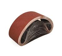 Sruhrak 100X610mm Abrasive Sanding Belt Set - 10 Pack 60 Grits Sandpaper Belts for Portable Belt Sander