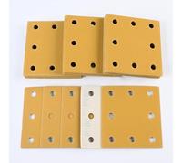 Sruhrak 110x115mm Sandpaper 8 Hole Sanding Pads 50 Pcs Grits 180 Set