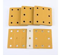 Sruhrak 110x115mm Sandpaper 8 Hole Sanding Pads 50 Pcs Grits 240 Set