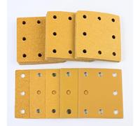 Sruhrak 110x115mm Sandpaper 8 Hole Sanding Pads 50 Pcs Grits 40 to 240 Set