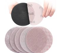 Sruhrak 125mm Mesh Sanding Discs, 50 PCS Net Sandpaper 80/120/180/240/400 Grits Hook and Loop Sanding Pads for Drywall Sander Efficient Dust Removal Random Orbital Sander Polishing