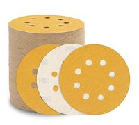 Sruhrak 125mm Sanding Discs Hook and Loop 10x60/80/120/150/180/240/320/400/600/800 Mixed Grit 8 Hole Sanding Discs Pad for Random Orbit Sander (100 Pieces)