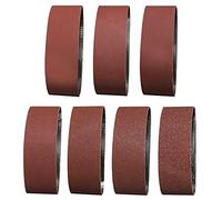 Sruhrak 14 Pack Abrasive Sanding Belts- 75x610mm Polishing Sanding Belt, 2 Each of 40/60/80/120/180/240/400 Grits Aluminium Oxide Sanding Belts Abrasive Tool for Portable Belt Sander