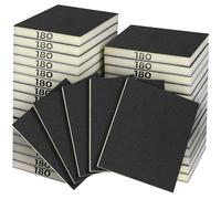 Sruhrak 18 PCS Sanding Sponge Set 180 Grits, Flexible Sanding Pads Wet Dry Reusable Sanding Block Sandpaper Block for Wood, Plastic, Drywall and Metal Polis