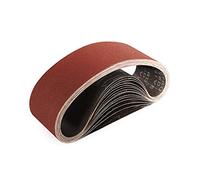 Sruhrak 75 x 533 MM Sanding Belts, 150 Grits Fabric Sanding Belts for Stripping and Sanding - 15 Pack