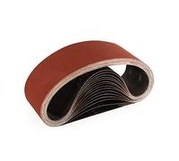 Sruhrak 75 x 533 MM Sanding Belts, 240 Grits Fabric Sanding Belts for Stripping and Sanding - 15 Pack