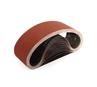 Sruhrak 75 x 533 MM Sanding Belts, 320 Grits Fabric Sanding Belts for Stripping and Sanding - 15 Pack