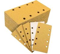 Sruhrak 93x185mm Sandpaper 8 Hole Sanding Pads 40 Pcs Grits 60 Set