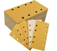 Sruhrak 93x185mm Sandpaper 8 Hole Sanding Pads 50 Pcs Grits 400 Set