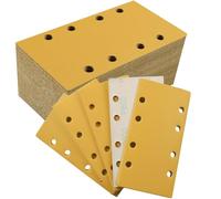 Sruhrak 93x185mm Sandpaper 8 Hole Sanding Pads 50 Pcs Grits 600 Set