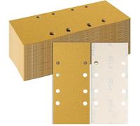 Sruhrak 93x230mm Sandpaper 8 Hole Sanding Pads 50 Pcs Grits 120 Set