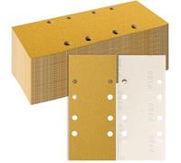 Sruhrak 93x230mm Sandpaper 8 Hole Sanding Pads 50 Pcs Grits 180 Set