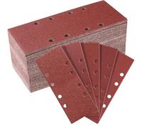 Sruhrak 93x230mm Sandpaper Set, Hook and Loop Sanding Sheets 50 Pieces