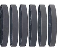 Sruhrak Sanding Belt 25 X 762mm- 12 Pcs Silicon Carbide Sanding Belts 2 X 60/120/240/400/600/800 Assorted Grits High Performance Silicon Carbide Abrasives for Knife Sharpening and Metalworking