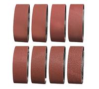 Sruhrak Sanding Belt 75 x 533mm,16 Pcs Sanding Belts 40/60/80/120/180/240/320/400 Assorted Grits for Belt Sander,Best for Wood,Metal and Paint