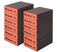 Sruhrak Sanding Block 12 Pieces Hard Sanding Sponges, 180 Grits Wet Dry Reusable Sanding Pads for Wood, Plastic, Drywall and Metal Polis