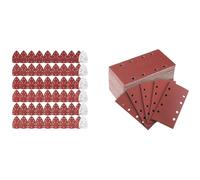 Sruhrak Sandpaper Set, Mix grit sanding pad Hook and Loop Sanding Sheet for Professional Sanders
