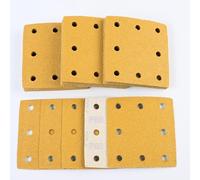 Sruhrak Upgraded Sanding Sheets 110x115mm 8 Hole, 40 Pieces Sandpaper Grits 60 Hook and Loop Sanding Pads Rectangular Sander Paper Set for Bosch Electric Sander Polishing, Rust Removal