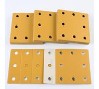 Sruhrak Upgraded Sanding Sheets 110x115mm 8 Hole, 50 Pieces Sandpaper Grits 600 Hook and Loop Sanding Pads Rectangular Sander Paper Set for Bosch Electric Sander Polishing, Rust Removal