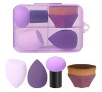 SruidyLady 4-Piece Reusable Makeup Sponge Set - Beauty Blender for Liquid Foundation, Powder & Sunscreen, Washable & Latex-Free Cosmetic Sponges