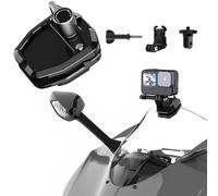 Sruim Camera Motorcycle Windshield Mount for Insta360 X4 X3 X2 Ace Pro One RS R GO 2 3, Go Pro Hero 12 11 10 9 and DJI OSMO Action 4 3 2
