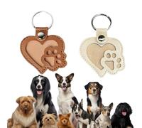 Srumvoat 2 Pack Personalised Pet Hair Keepsake Box, Custom Pet Memorial Keyring for Dog Hair or Cat Fur, Pets Remembrance Gift, Loss Keepsake for Dogs & Cats, Memory Pouch for Pets Owners