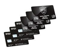 Srumvoat 6 Pack RFID Blocking Card, Generation 2 Credit Card Protector, Anti-Theft Contactless Shield Wallet NFC Blocker, Sleeves Cards Defender, Entire Wallet Protection Secure When Crowds/Social