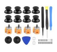 SRunDe 4 Stück 3D Analog Sensor Joystick Kompatibel mit Play Station 5 PS5 Kontroller, Hall-Effekt Joysticks Ersatz für PS5 mit 8 Stück Thumbstick-Kappe und Installationswerkzeuge enthalten